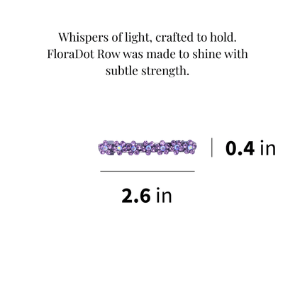 FloraDot Row — Hair Accessory