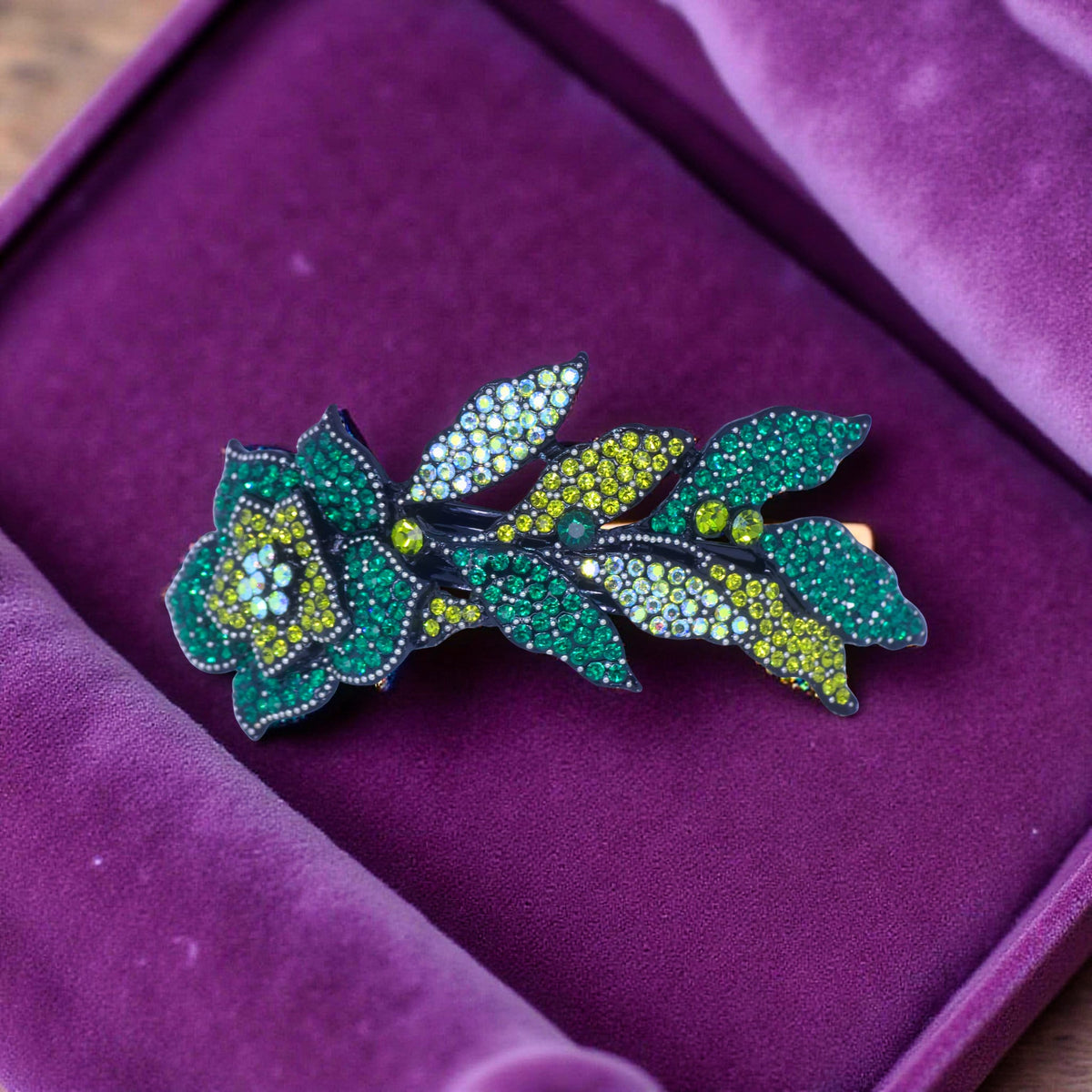 Midnight Bloom — Barrette