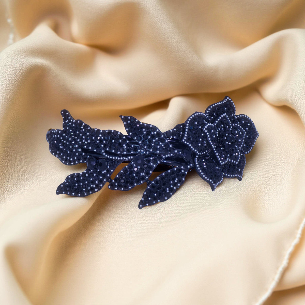 Midnight Bloom — Barrette